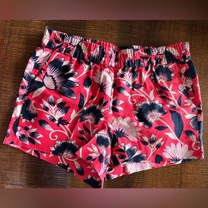 NWT J. Crew Factory Hibiscus Floral Shorts Size 2